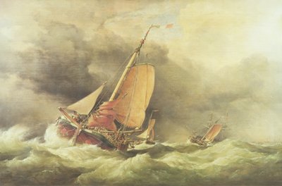 Dutch Pincks Running to Anchor off Yarmouth by Edward William Cooke